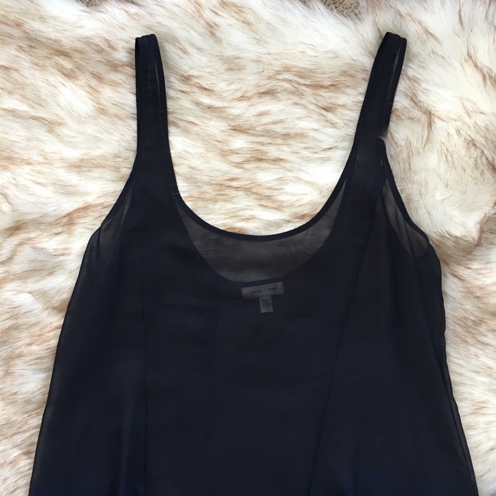 Silence + Noise Sheer Maxi Dress